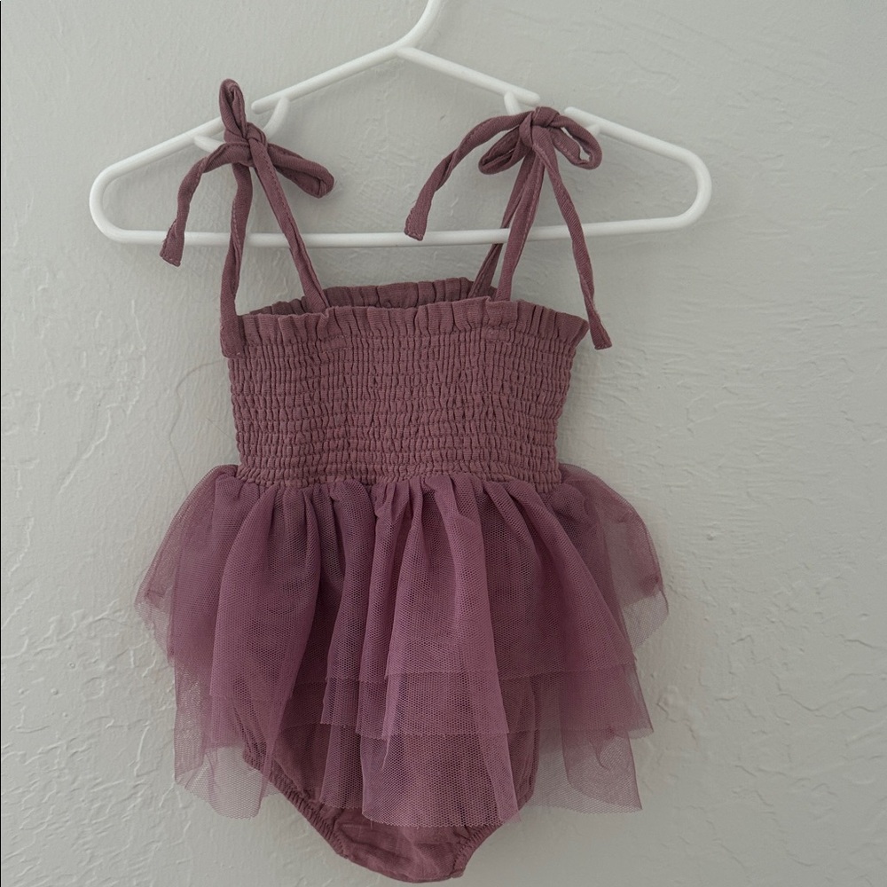 Angel Dear mauve tulle bodysuit